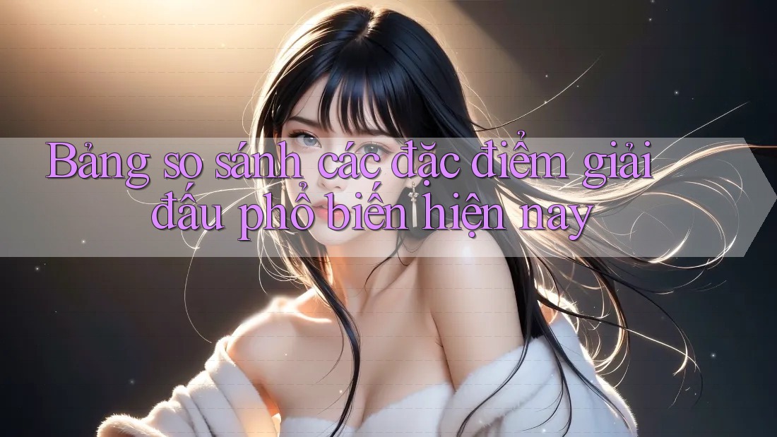 Bảng so sánh các đặc điểm giải đấu phổ biến hiện nay Bảng so sánh các đặc điểm giải đấu phổ biến hiện nay