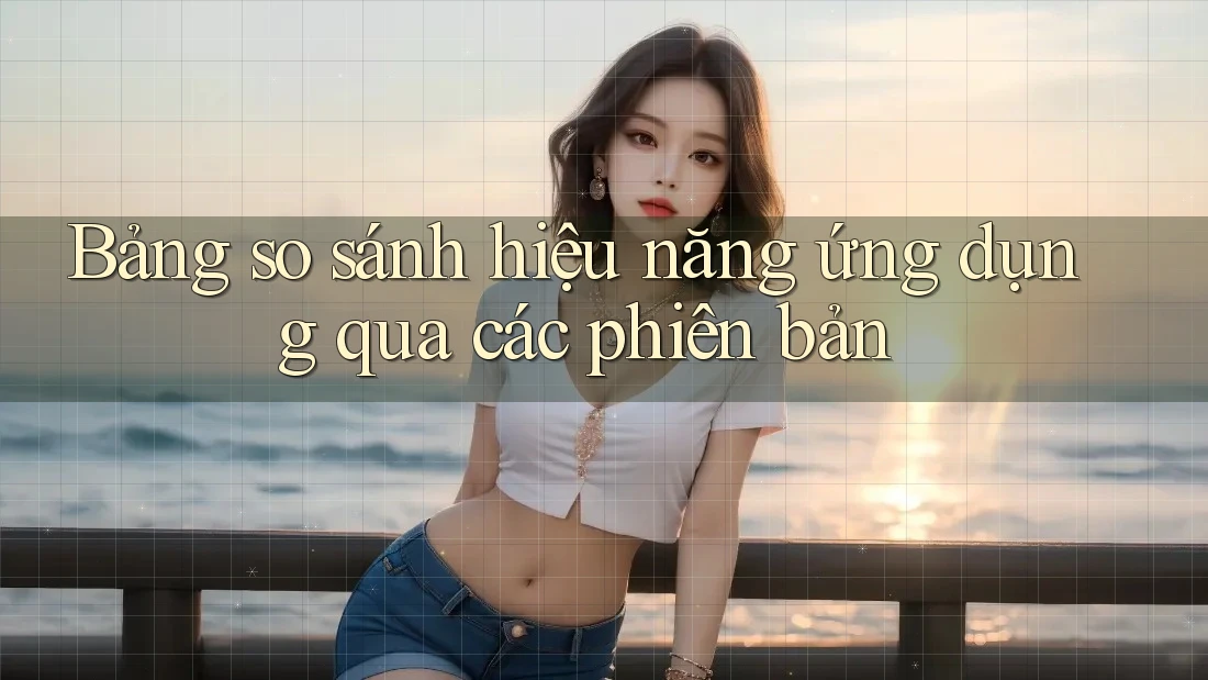Bảng so sánh hiệu năng ứng dụng qua các phiên bản Bảng so sánh hiệu năng ứng dụng qua các phiên bản