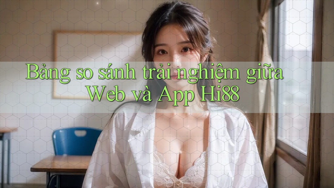 Bảng so sánh trải nghiệm giữa Web và App Hi88
