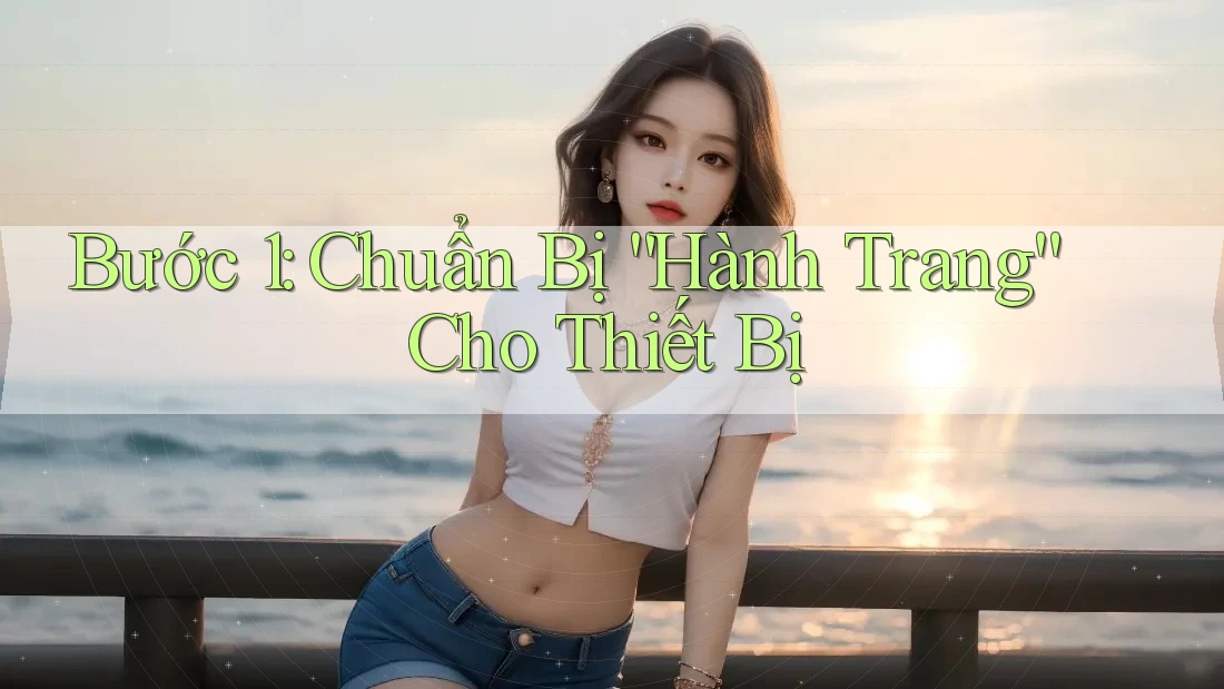 Bước 1: Chuẩn Bị “Hành Trang” Cho Thiết Bị Bước 1: Chuẩn Bị “Hành Trang” Cho Thiết Bị