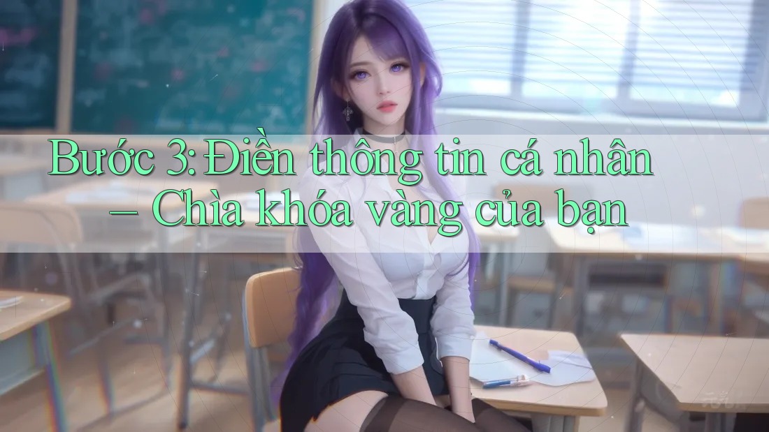 Bước 3: Điền thông tin cá nhân – Chìa khóa vàng của bạn