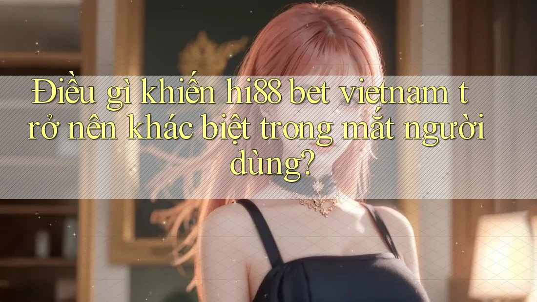 Điều gì khiến hi88 bet vietnam trở nên khác biệt trong mắt người dùng? Điều gì khiến hi88 bet vietnam trở nên khác biệt trong mắt người dùng?