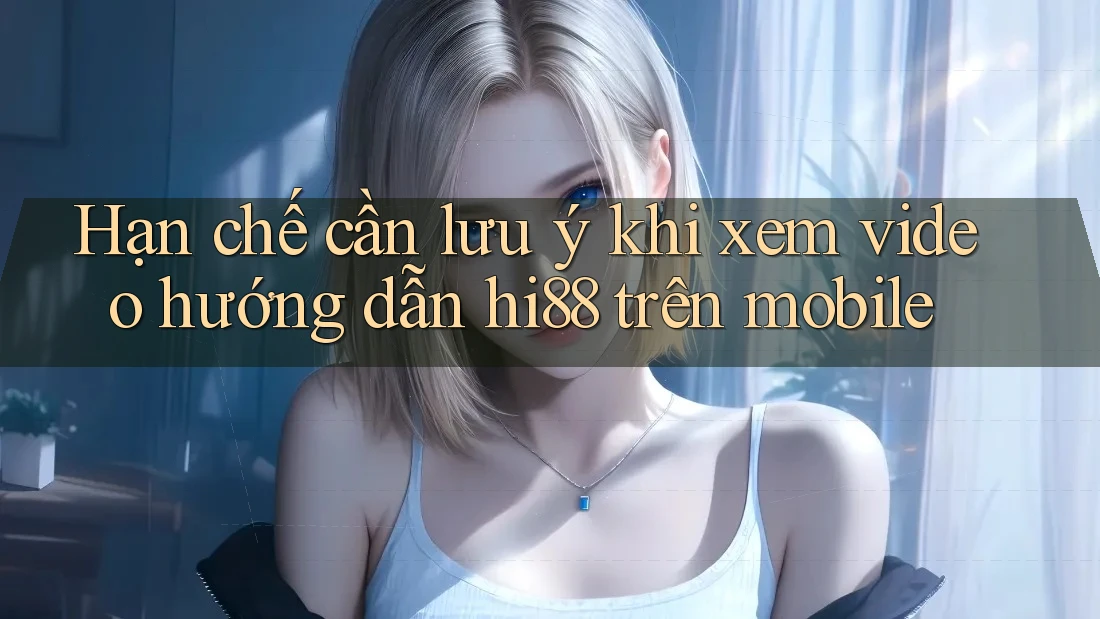 Hạn chế cần lưu ý khi xem video hướng dẫn hi88 trên mobile