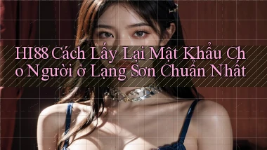 hi88 cách lấy lại mật khẩu cho người ở Lạng Sơn chuẩn nhất