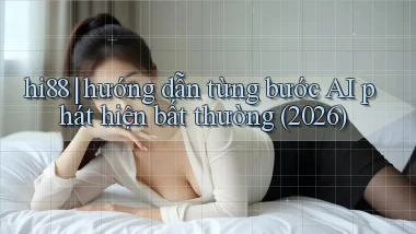 hi88 hướng dẫn từng bước AI phát hiện bất thường (2026)