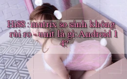 Hi88 matrix so sánh không rủi ro   unit là gì Android 14