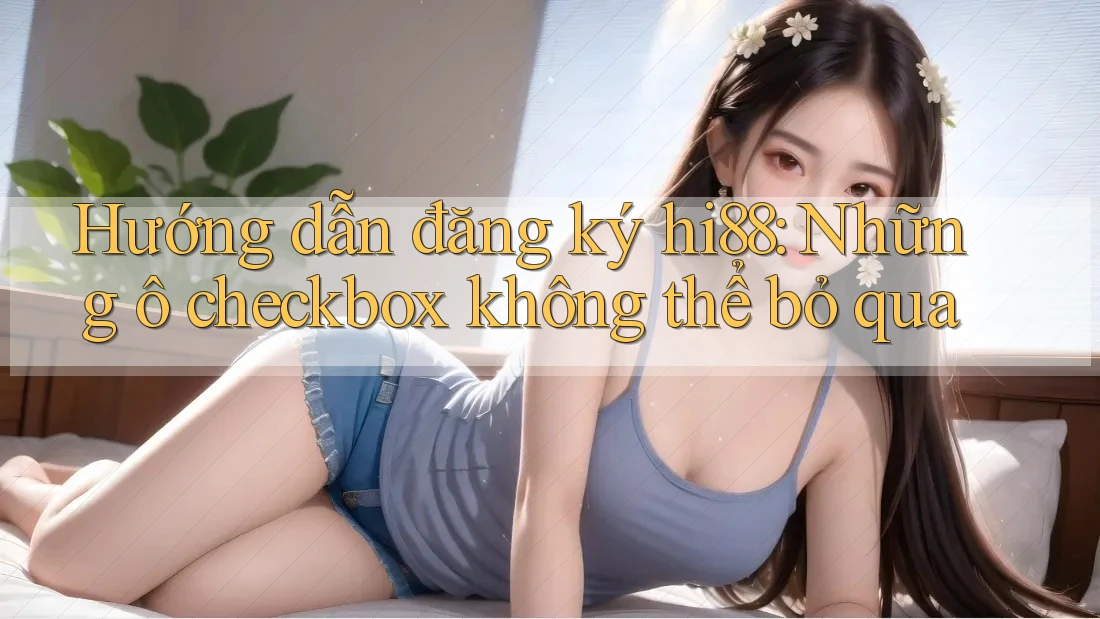Hướng dẫn đăng ký hi88: Những ô checkbox không thể bỏ qua Hướng dẫn đăng ký hi88: Những ô checkbox không thể bỏ qua