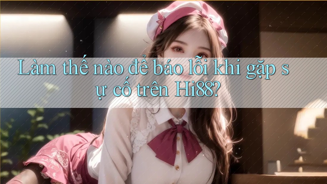 Làm thế nào để báo lỗi khi gặp sự cố trên Hi88?