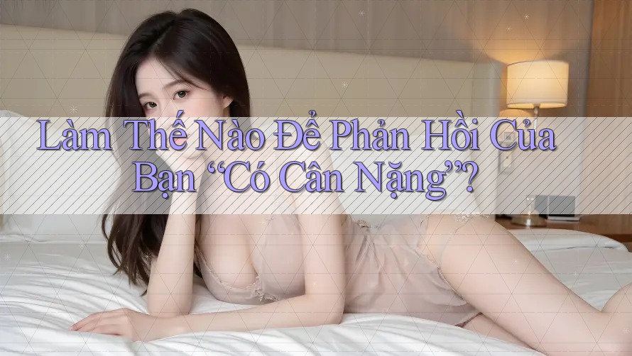 Làm Thế Nào Để Phản Hồi Của Bạn “Có Cân Nặng”? Làm Thế Nào Để Phản Hồi Của Bạn “Có Cân Nặng”?