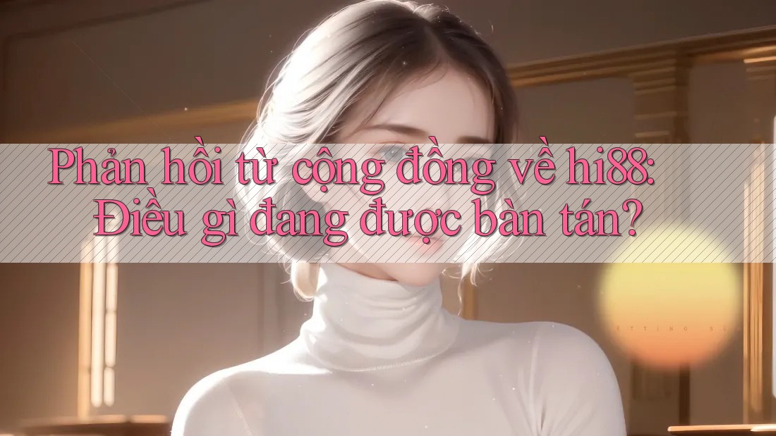Phản hồi từ cộng đồng về hi88: Điều gì đang được bàn tán? Phản hồi từ cộng đồng về hi88: Điều gì đang được bàn tán?