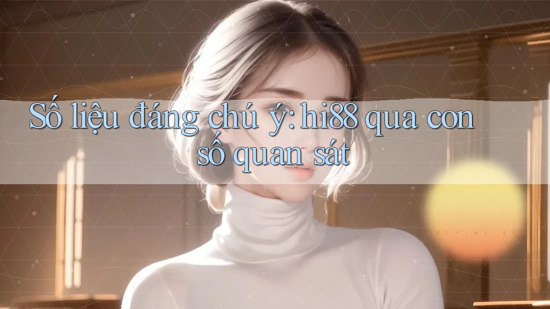 Số liệu đáng chú ý: hi88 qua con số quan sát Số liệu đáng chú ý: hi88 qua con số quan sát