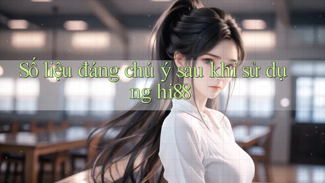 Số liệu đáng chú ý sau khi sử dụng hi88 Số liệu đáng chú ý sau khi sử dụng hi88