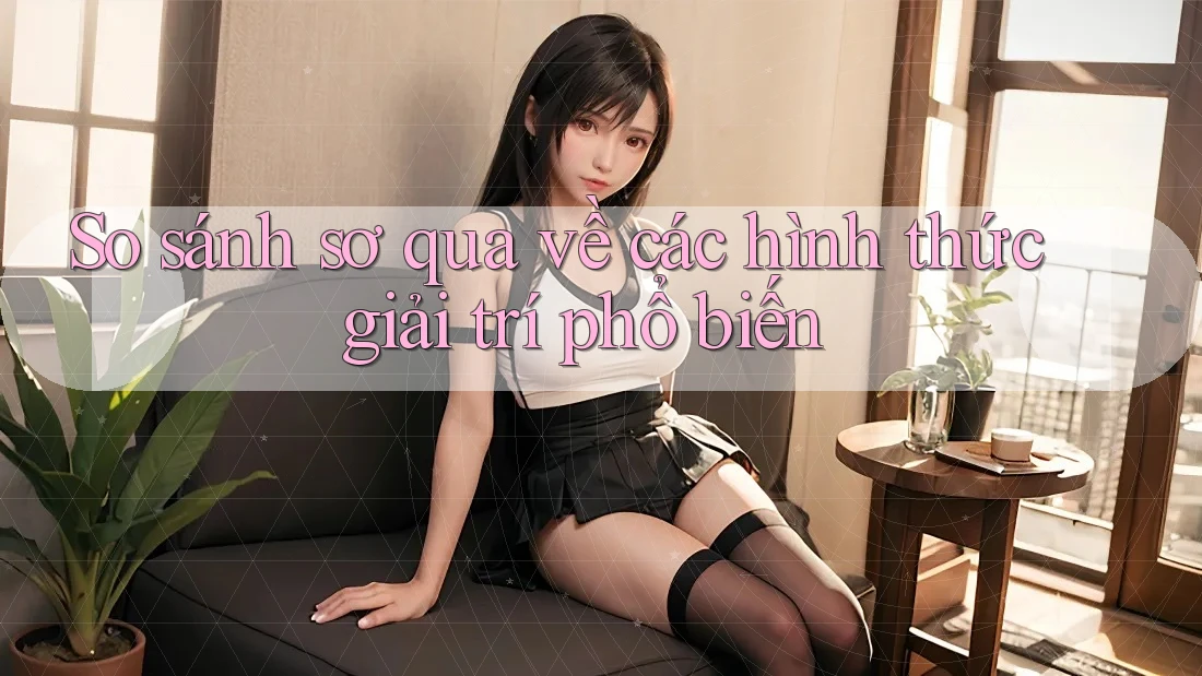 So sánh sơ qua về các hình thức giải trí phổ biến So sánh sơ qua về các hình thức giải trí phổ biến