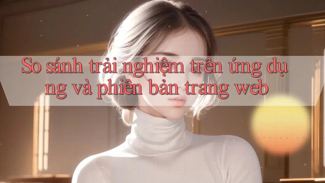 So sánh trải nghiệm trên ứng dụng và phiên bản trang web