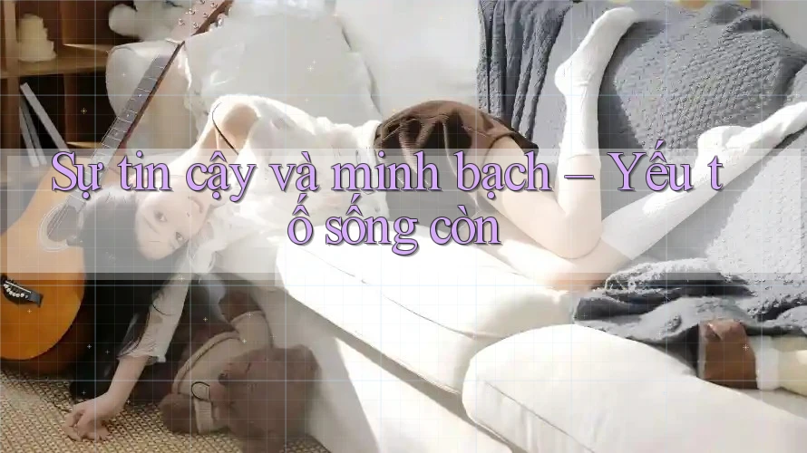 Sự tin cậy và minh bạch – Yếu tố sống còn
