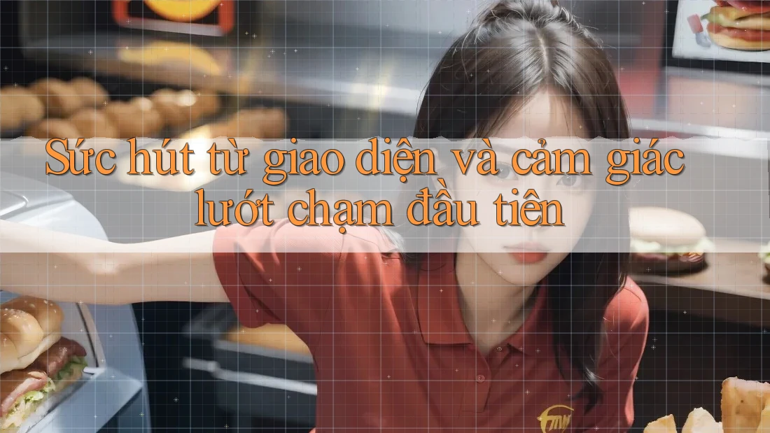 Sức hút từ giao diện và cảm giác lướt chạm đầu tiên Sức hút từ giao diện và cảm giác lướt chạm đầu tiên