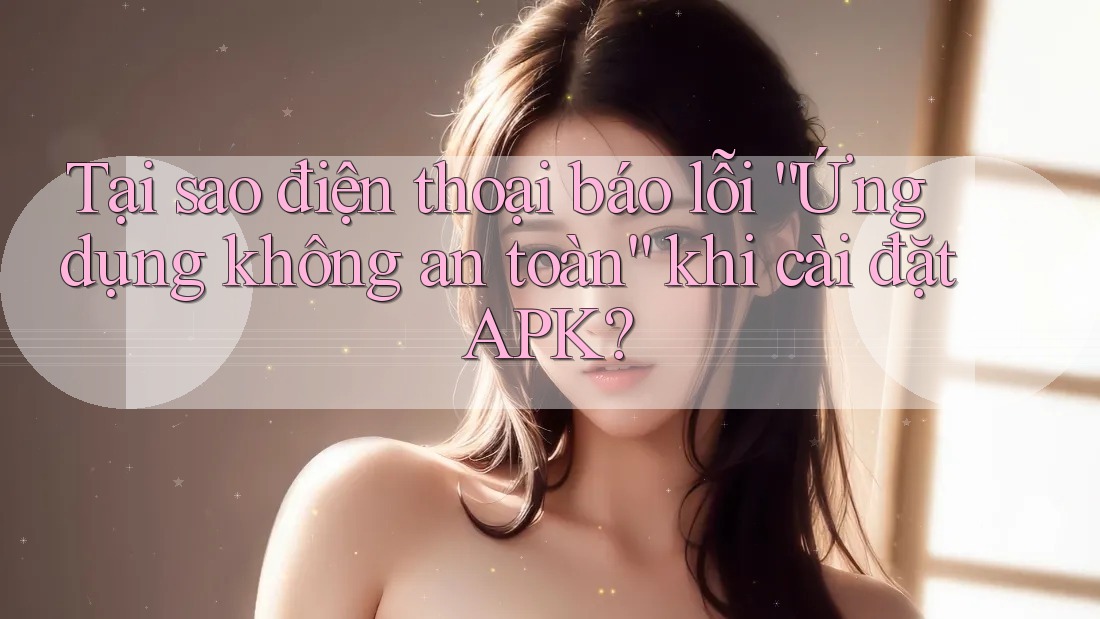 Tại sao điện thoại báo lỗi “Ứng dụng không an toàn” khi cài đặt APK?