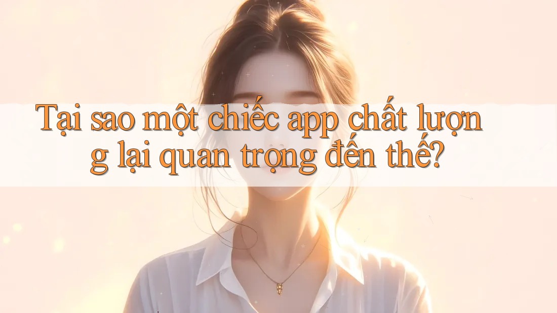 Tại sao một chiếc app chất lượng lại quan trọng đến thế?