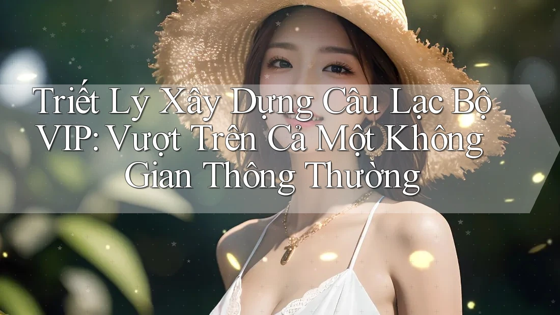 Triết Lý Xây Dựng Câu Lạc Bộ VIP: Vượt Trên Cả Một Không Gian Thông Thường Triết Lý Xây Dựng Câu Lạc Bộ VIP: Vượt Trên Cả Một Không Gian Thông Thường
