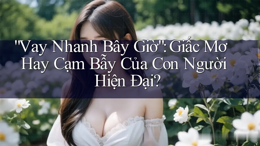 “Vay Nhanh Bây Giờ”: Giấc Mơ Hay Cạm Bẫy Của Con Người Hiện Đại?